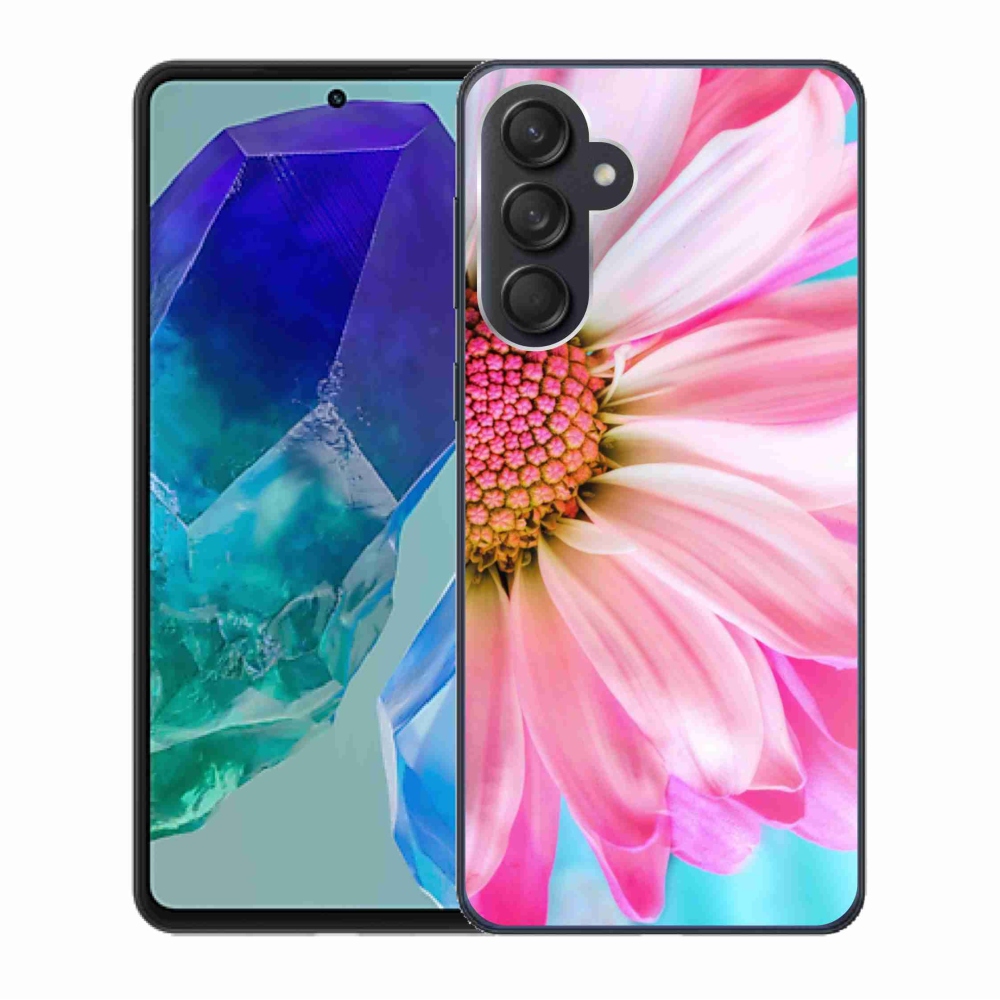Gelový kryt mmCase na Samsung Galaxy M55 5G - růžová květina