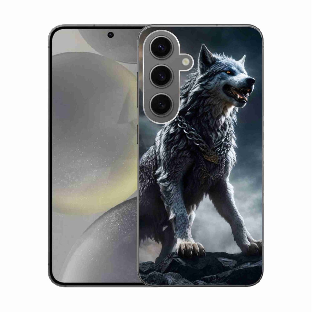 Gelový kryt mmCase na Samsung Galaxy S24 - vlk 1