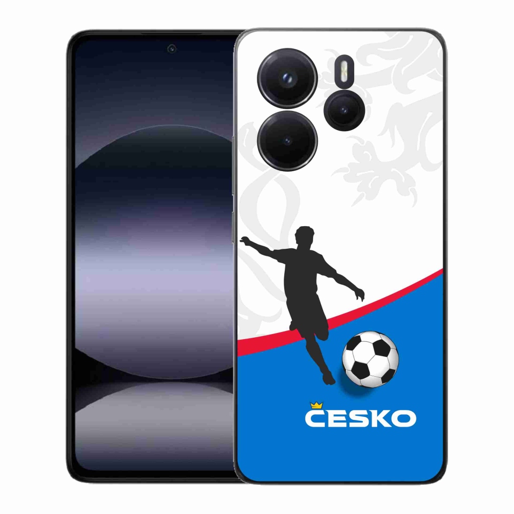 Gelový kryt mmCase na Xiaomi Redmi Note 14 - fotbal Česko 1