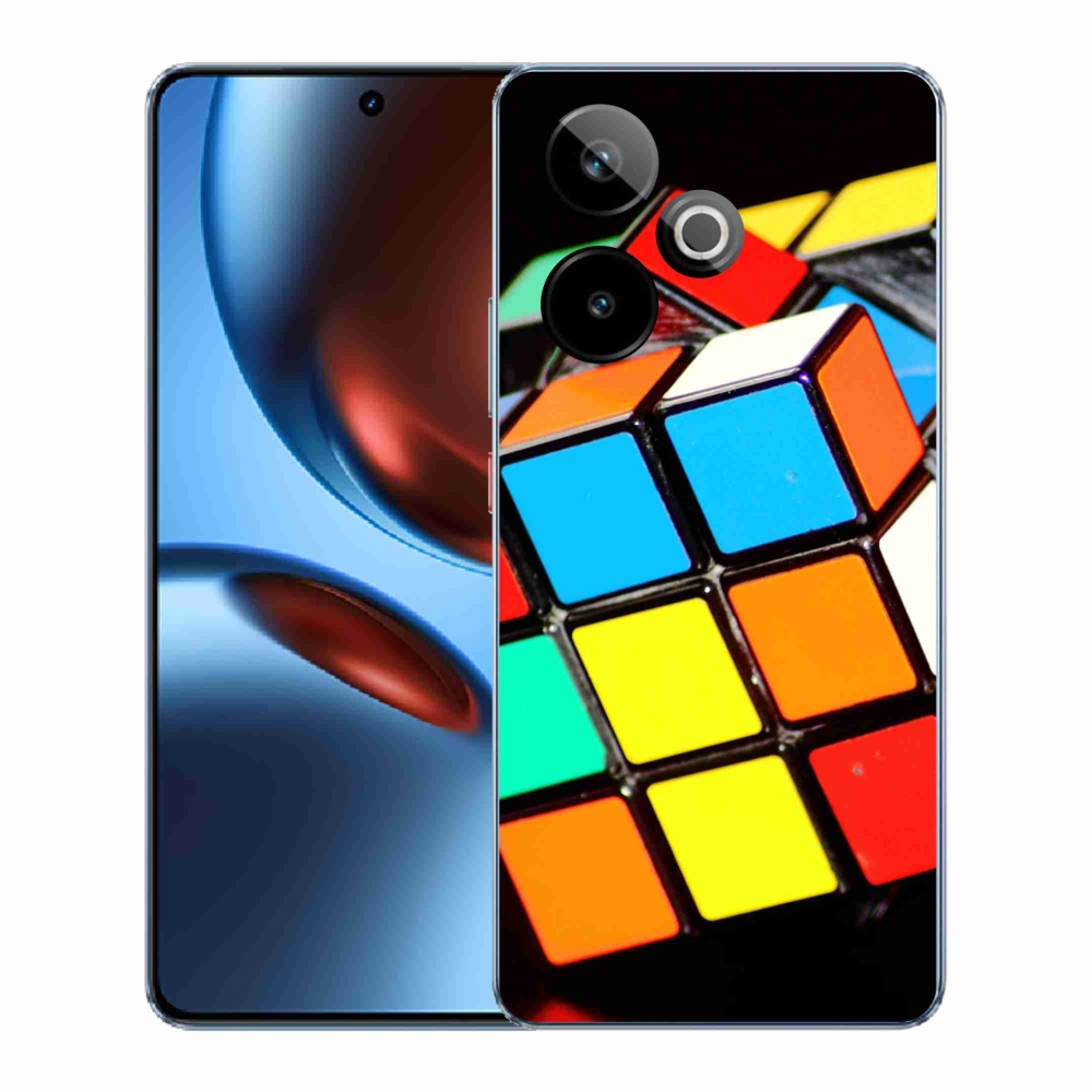 Gelový kryt mmCase na Realme GT 7 5G/GT 7T 5G - rubikova kostka