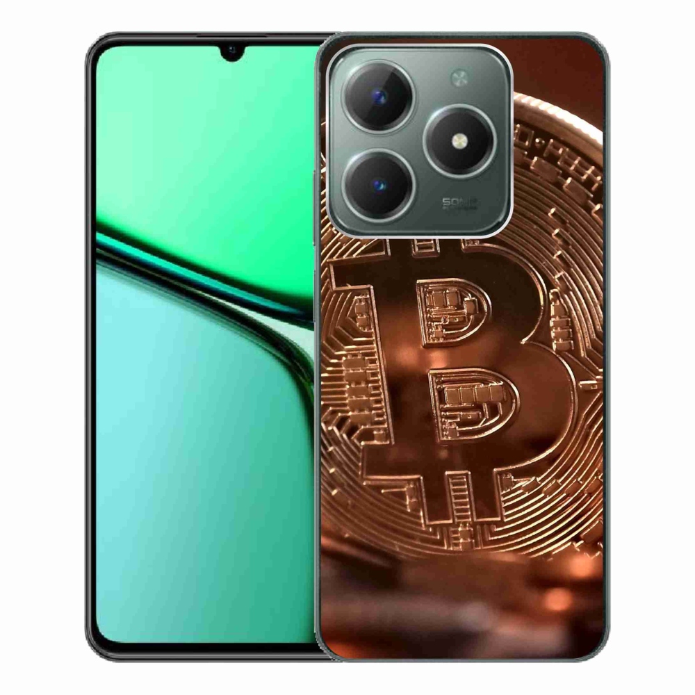 Gelový kryt mmCase na Realme C61 - bitcoin