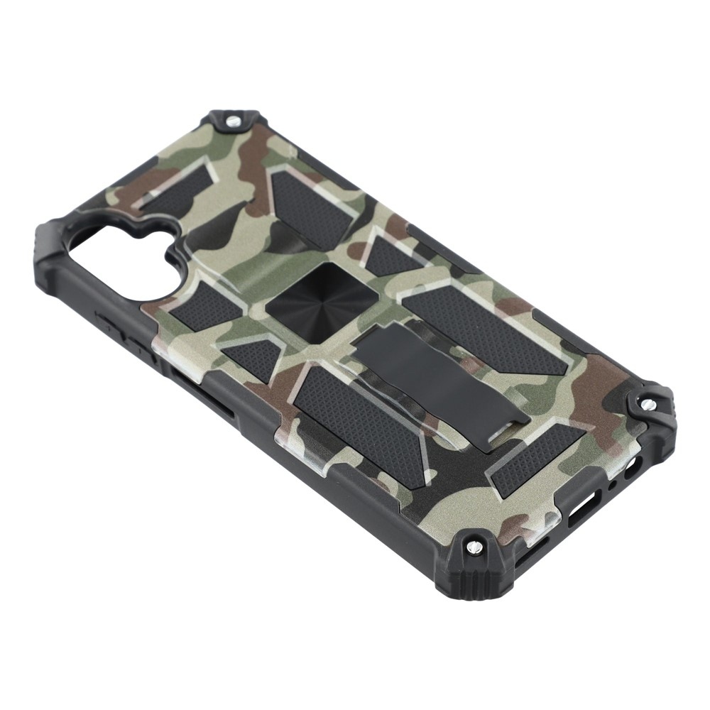 Camouflage odolný kryt na Samsung Galaxy A07 4G - tmavězelený