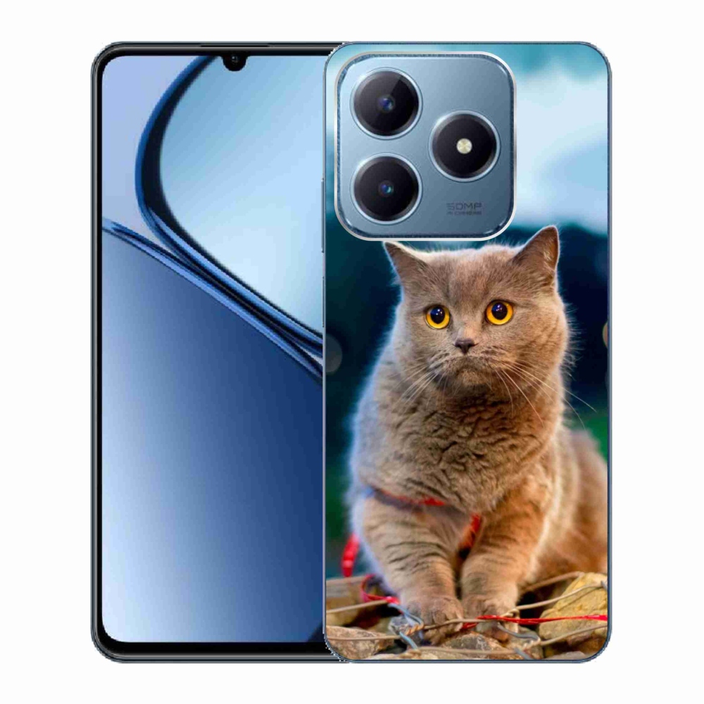 Gelový kryt mmCase na Realme C63 - britská modrá 2