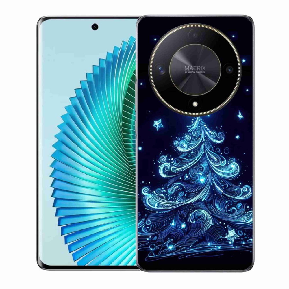 Gelový kryt mmCase na Honor Magic 6 Lite 5G - neonový vánoční stromek 4