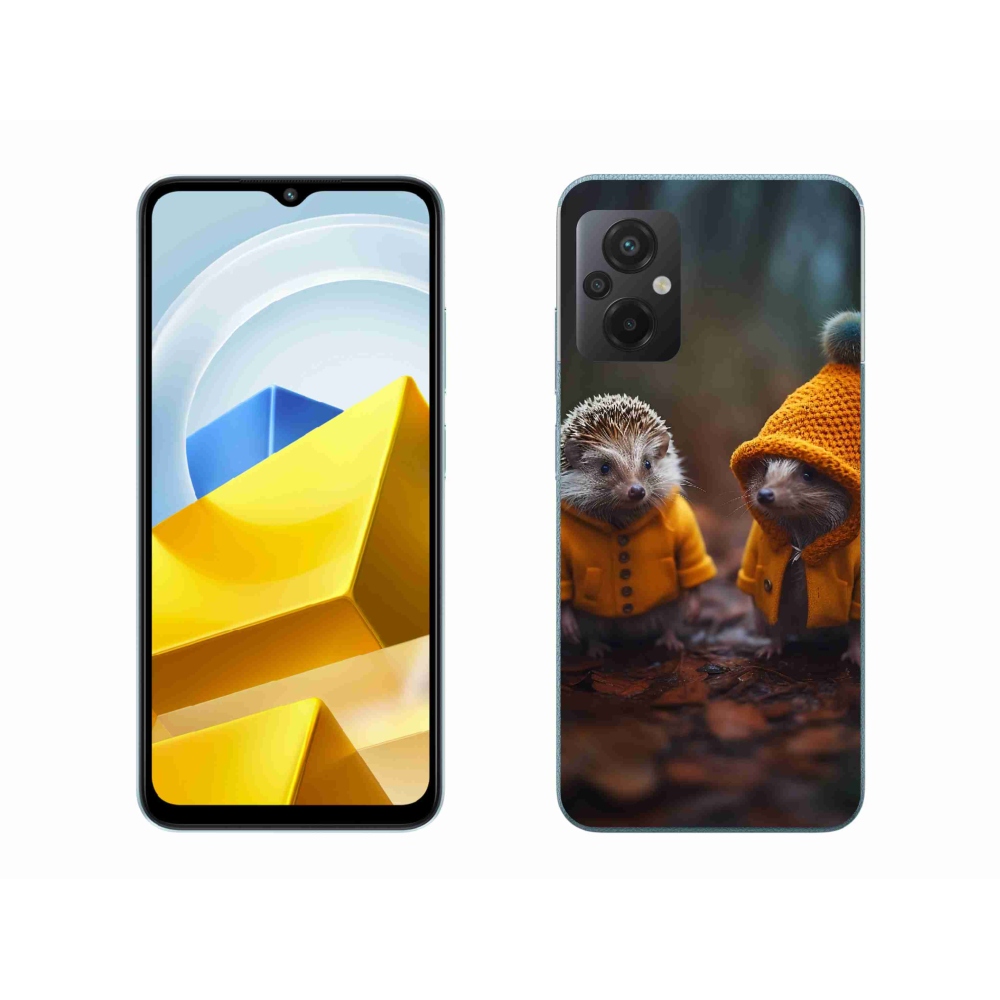 Gelový kryt mmCase na Xiaomi Poco M5 4G - ježci