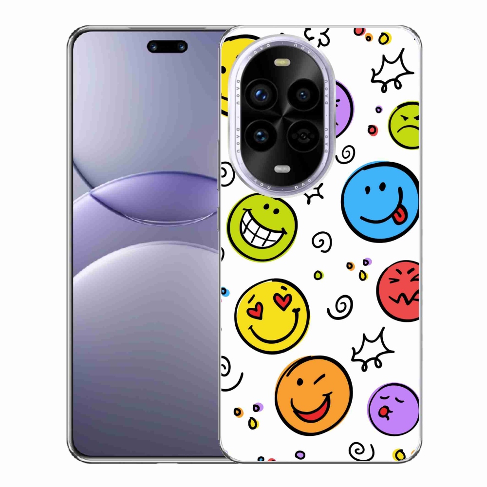 Gelový kryt mmCase na Huawei Nova 13 Pro 5G - smajlíci