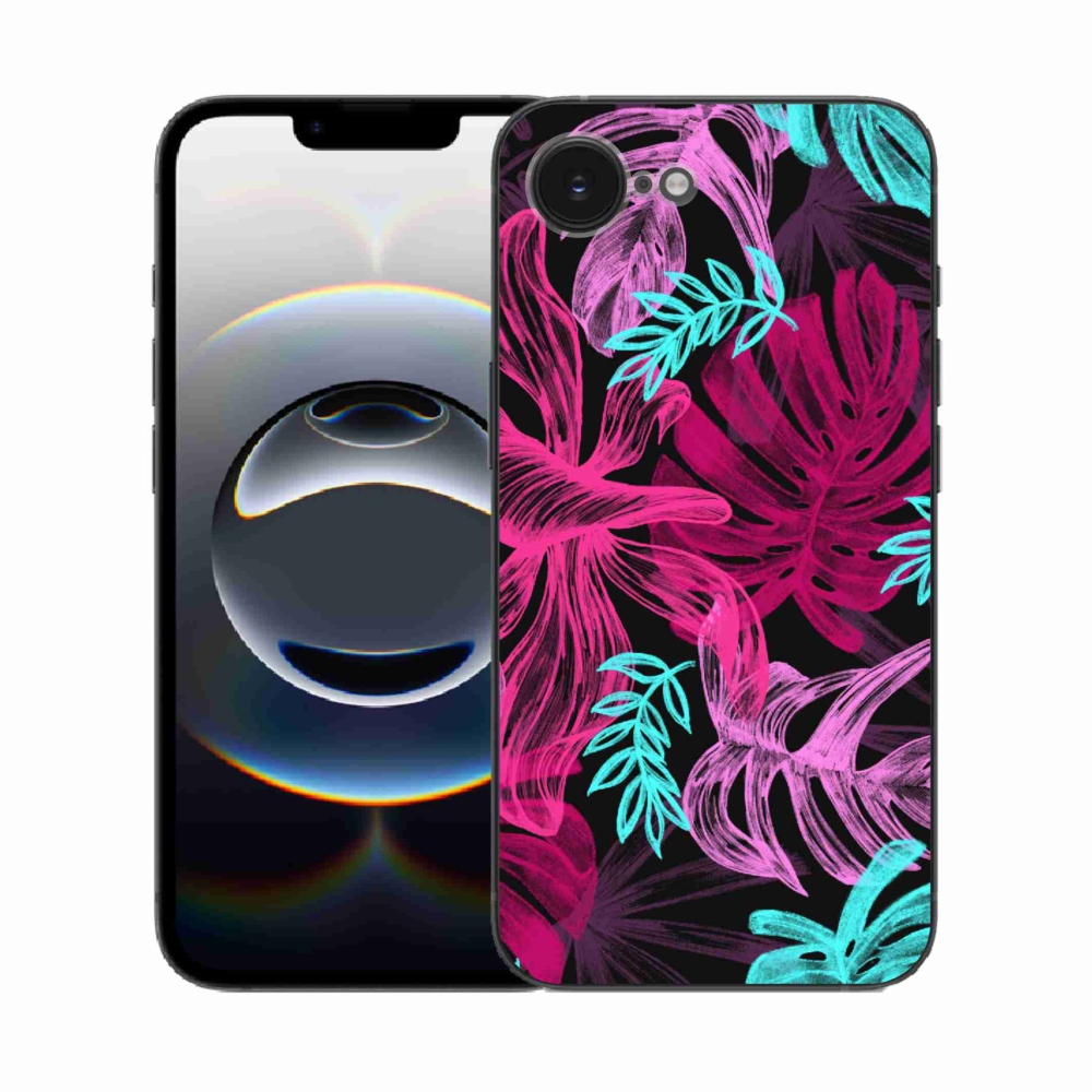 Gelový kryt mmCase na iPhone 16e - květiny 1