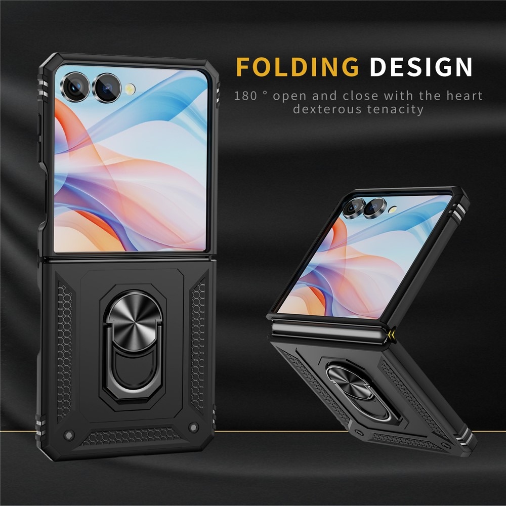 Ring odolný kryt na Samsung Galaxy Z Flip7 5G - černý