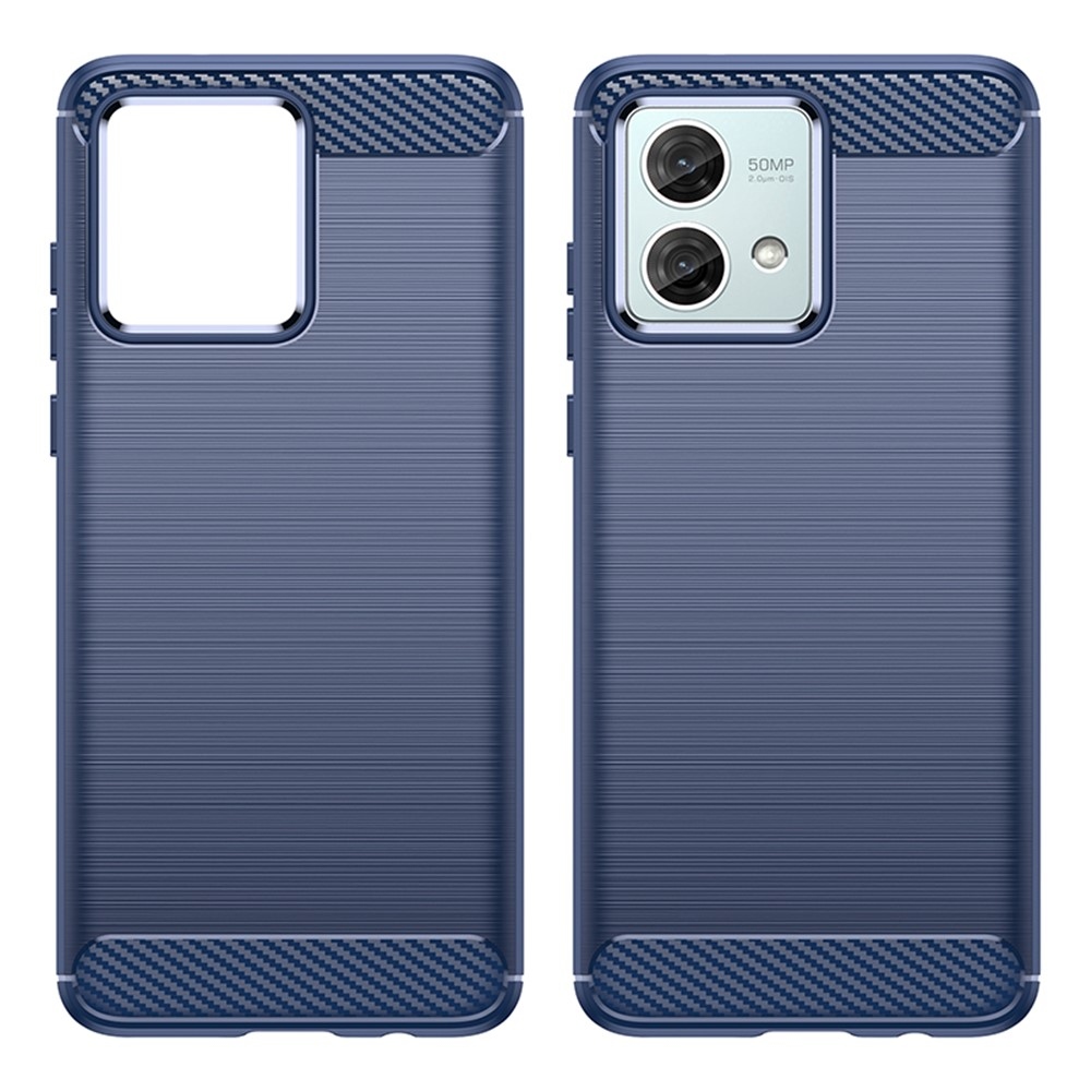 Carbon odolný gelový obal na Motorola Moto G84 5G - modrý