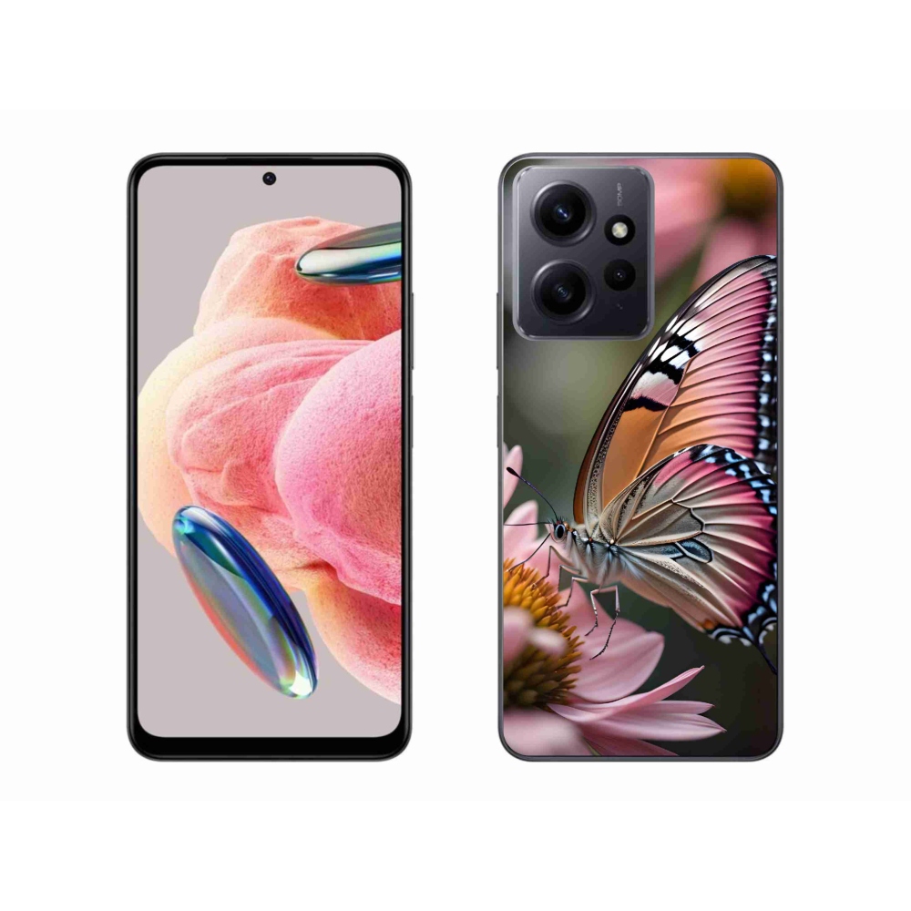 Gelový kryt mmCase na Xiaomi Redmi Note 12 4G - barevný motýl
