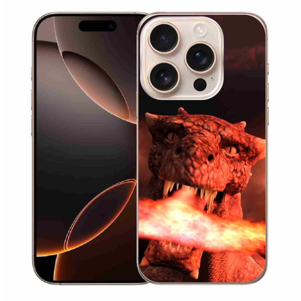 Gelový kryt mmCase na iPhone 16 Pro Max - drak