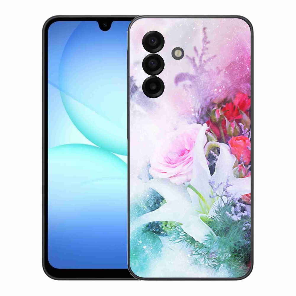 Gelový kryt mmCase na Samsung Galaxy A17 4G/5G - květiny 4