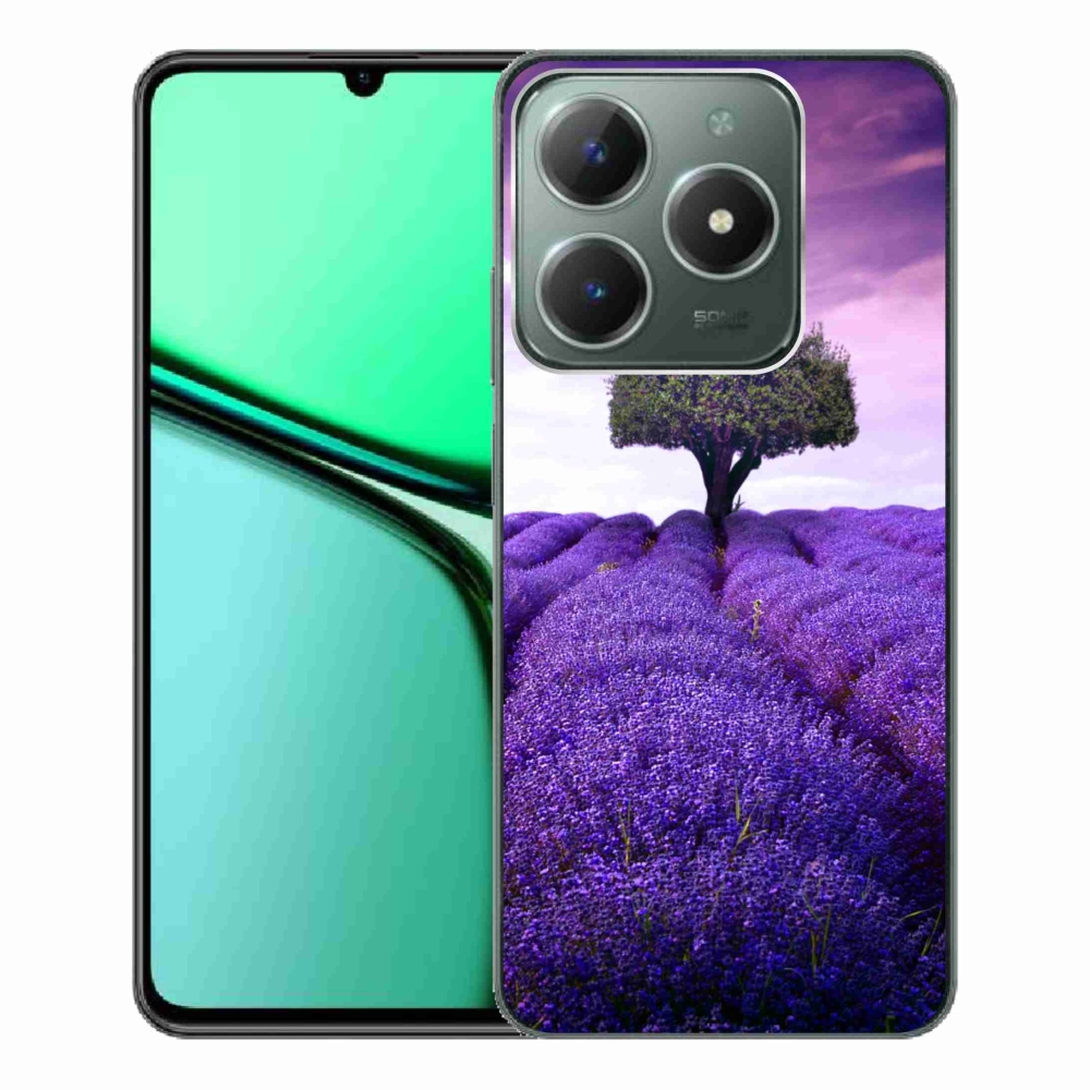 Gelový kryt mmCase na Realme C61 - levandulová louka