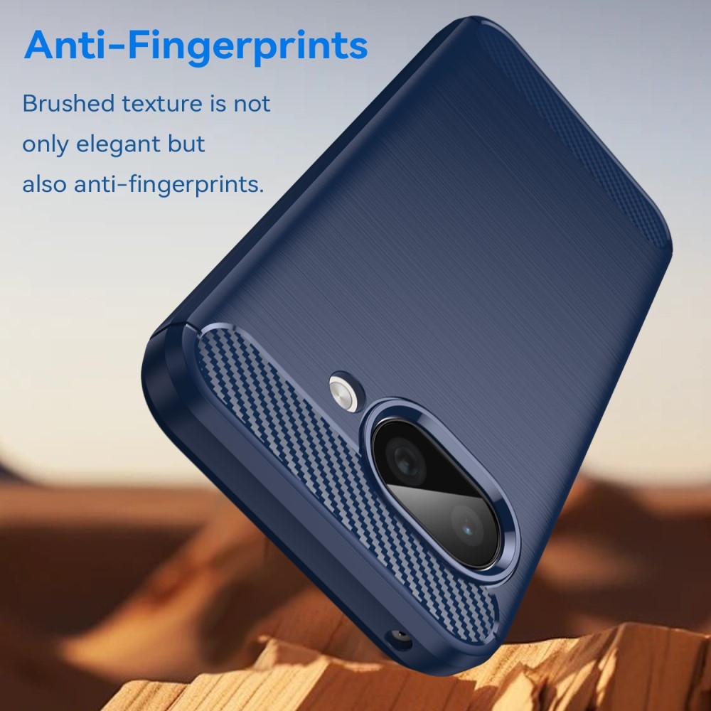 Carbon odolný gelový obal na Google Pixel 9a - modrý