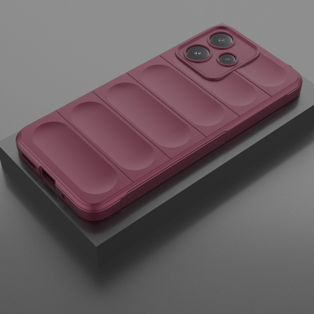 Rugg odolný gelový obal na Xiaomi Redmi 12 5G - vínový