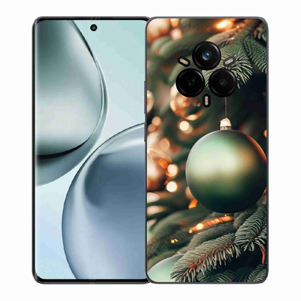 Gelový kryt mmCase na Realme 14 Pro+ 5G - vánoční ozdoby 1