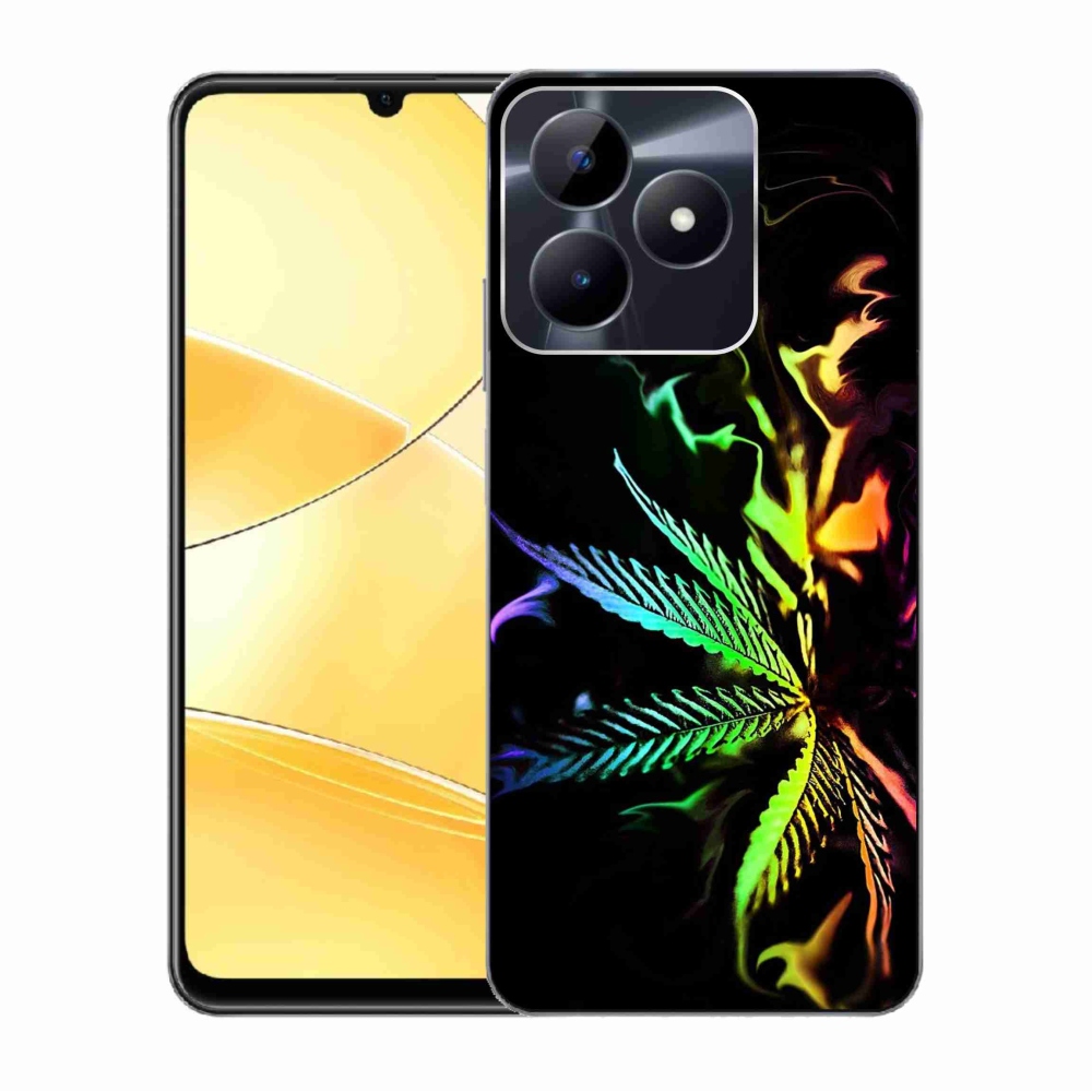 Gelový kryt mmCase na Realme C51/C53 - konopí 2