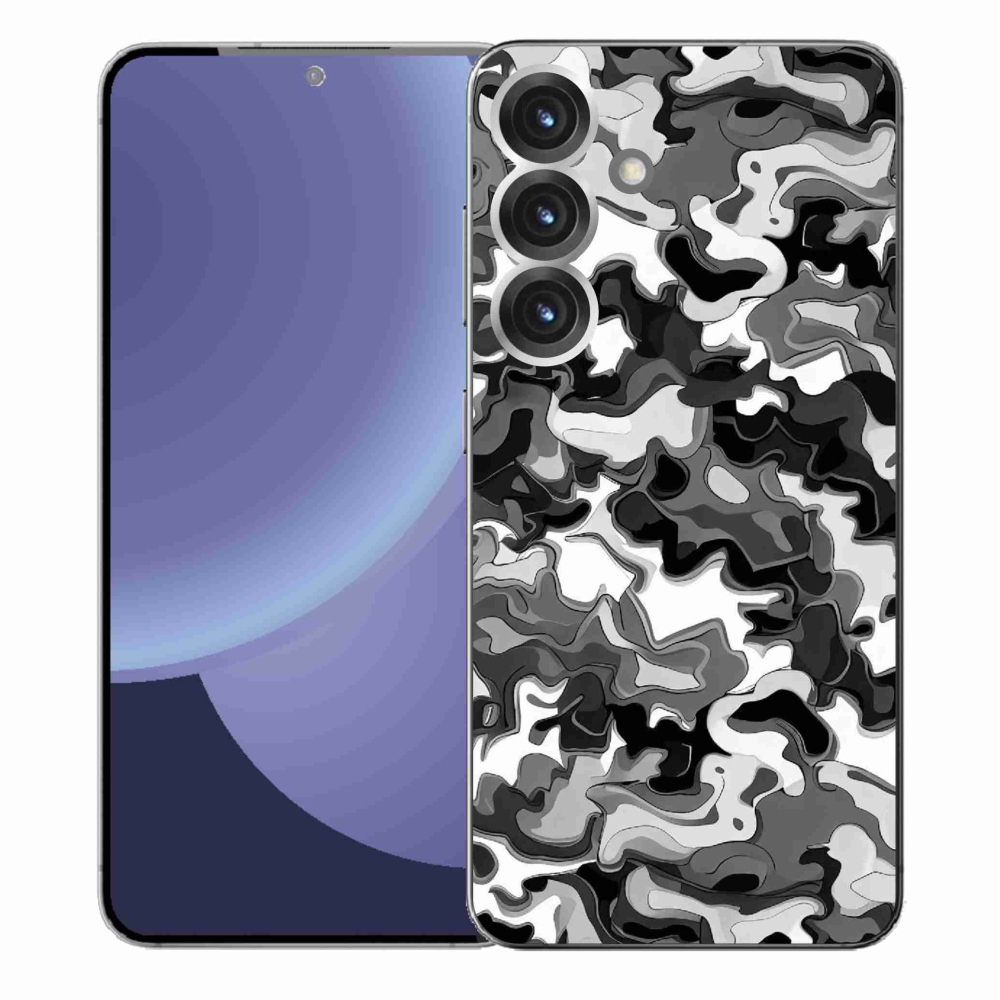 Gelový kryt mmCase na Samsung Galaxy S25+ - maskáčový vzor 3