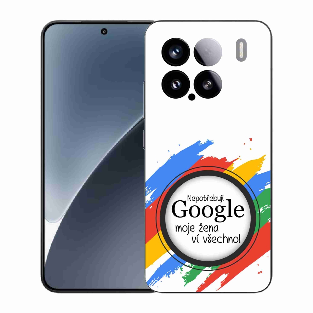 Gelový kryt mmCase na Xiaomi 15 - žena ví všechno bílé pozadí