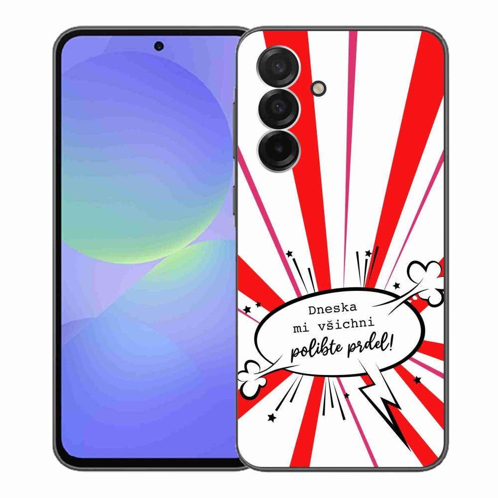 Gelový kryt mmCase na Samsung Galaxy A36 5G - vtipný text 15 bílé pozadí