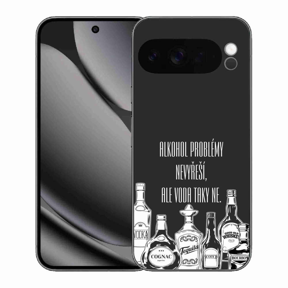 Gelový kryt mmCase na Google Pixel 10 Pro XL - vtipný text černé pozadí