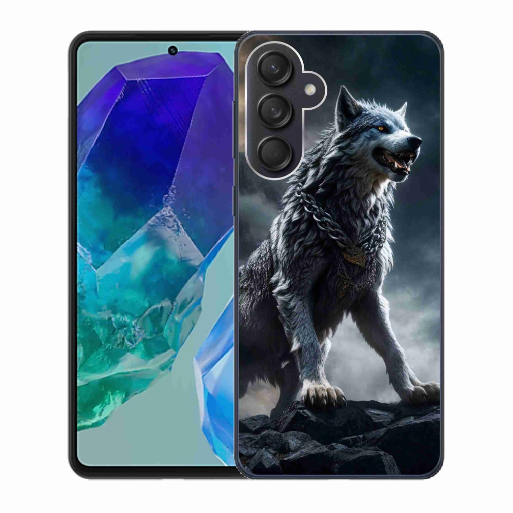 Gelový kryt mmCase na Samsung Galaxy M55 5G - vlk 1