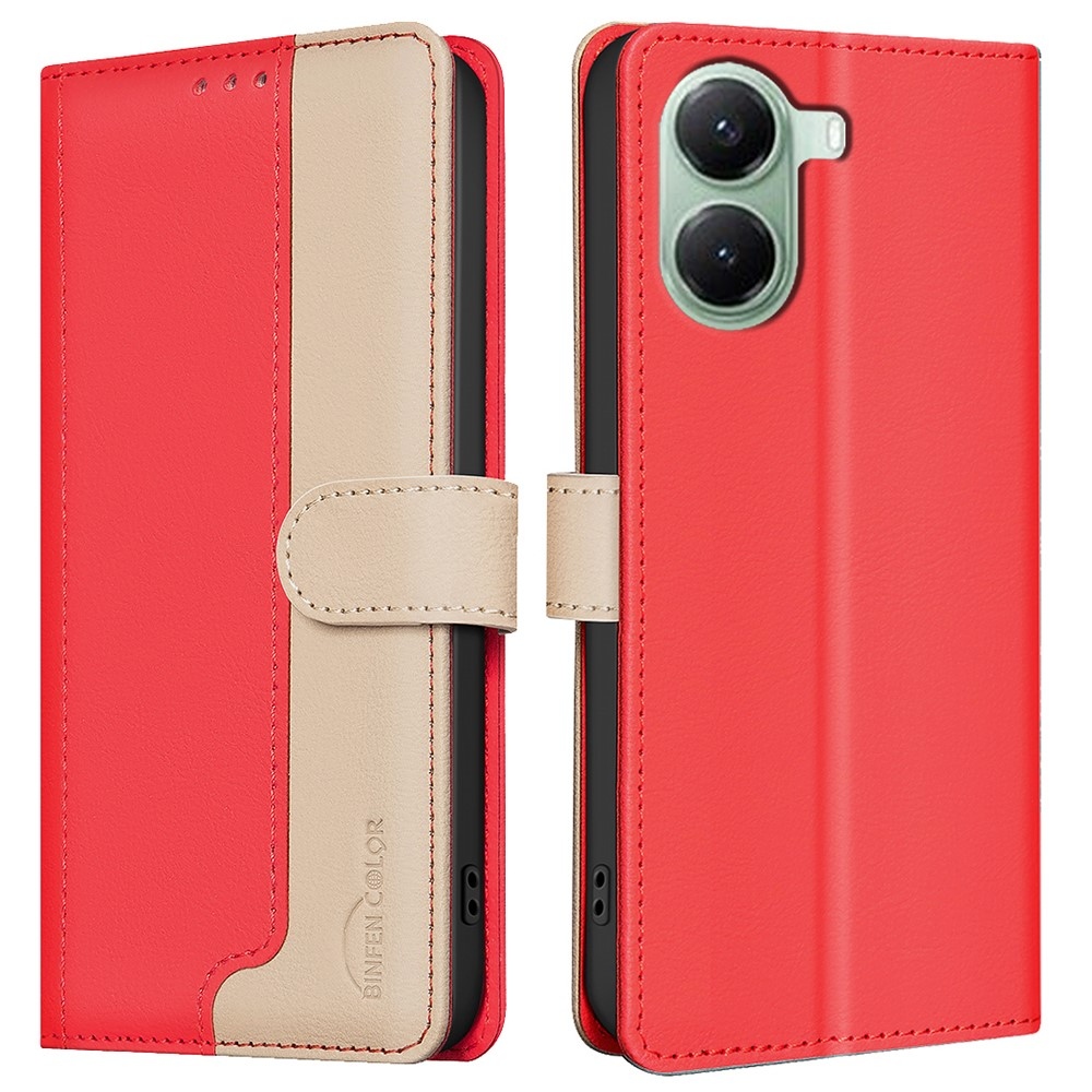 BNF DUO knížkové pouzdro na Xiaomi Poco X7 Pro 5G - červené