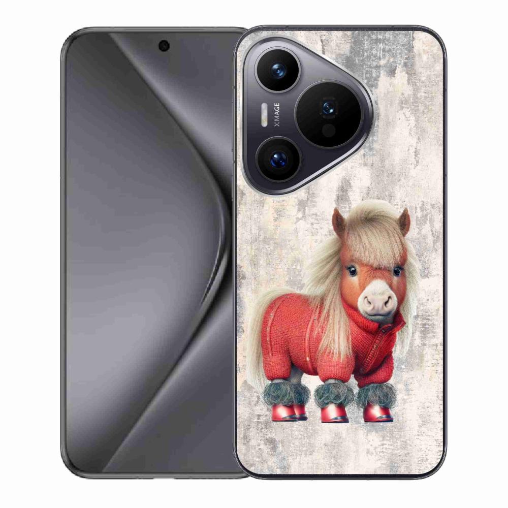 Gelový kryt mmCase na Huawei Pura 70 - poník ve svetru