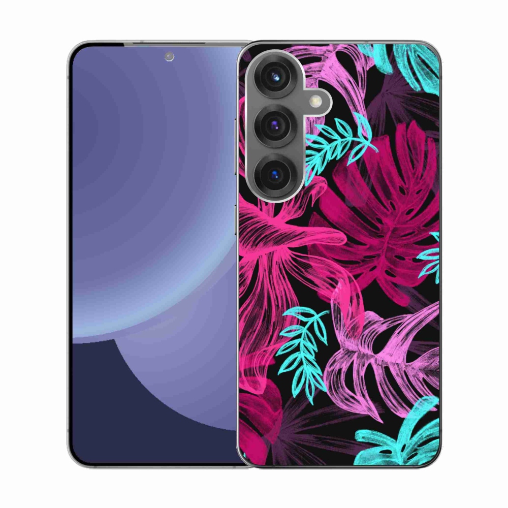 Gelový kryt mmCase na Samsung Galaxy S25 - květiny 1