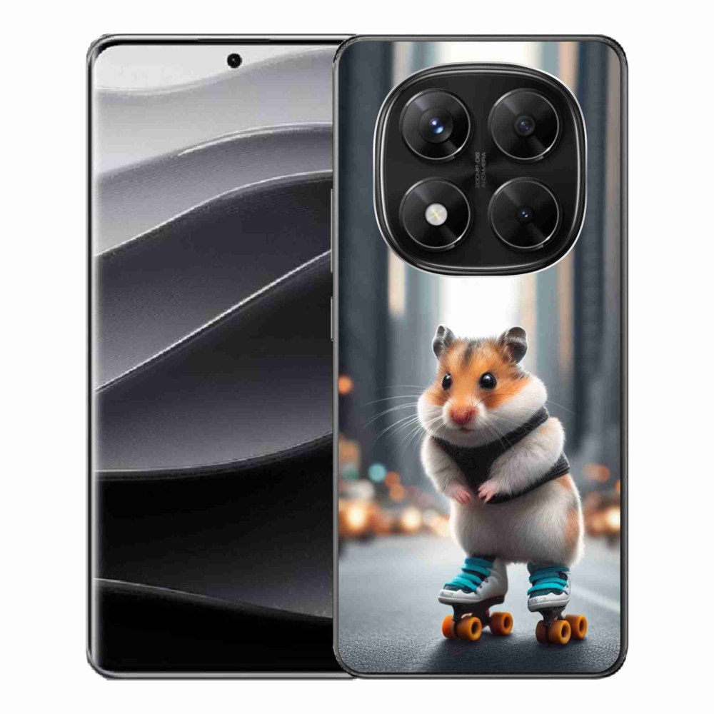 Gelový kryt mmCase na Xiaomi Redmi Note 14 Pro 5G/Poco X7 5G - křeček na bruslích