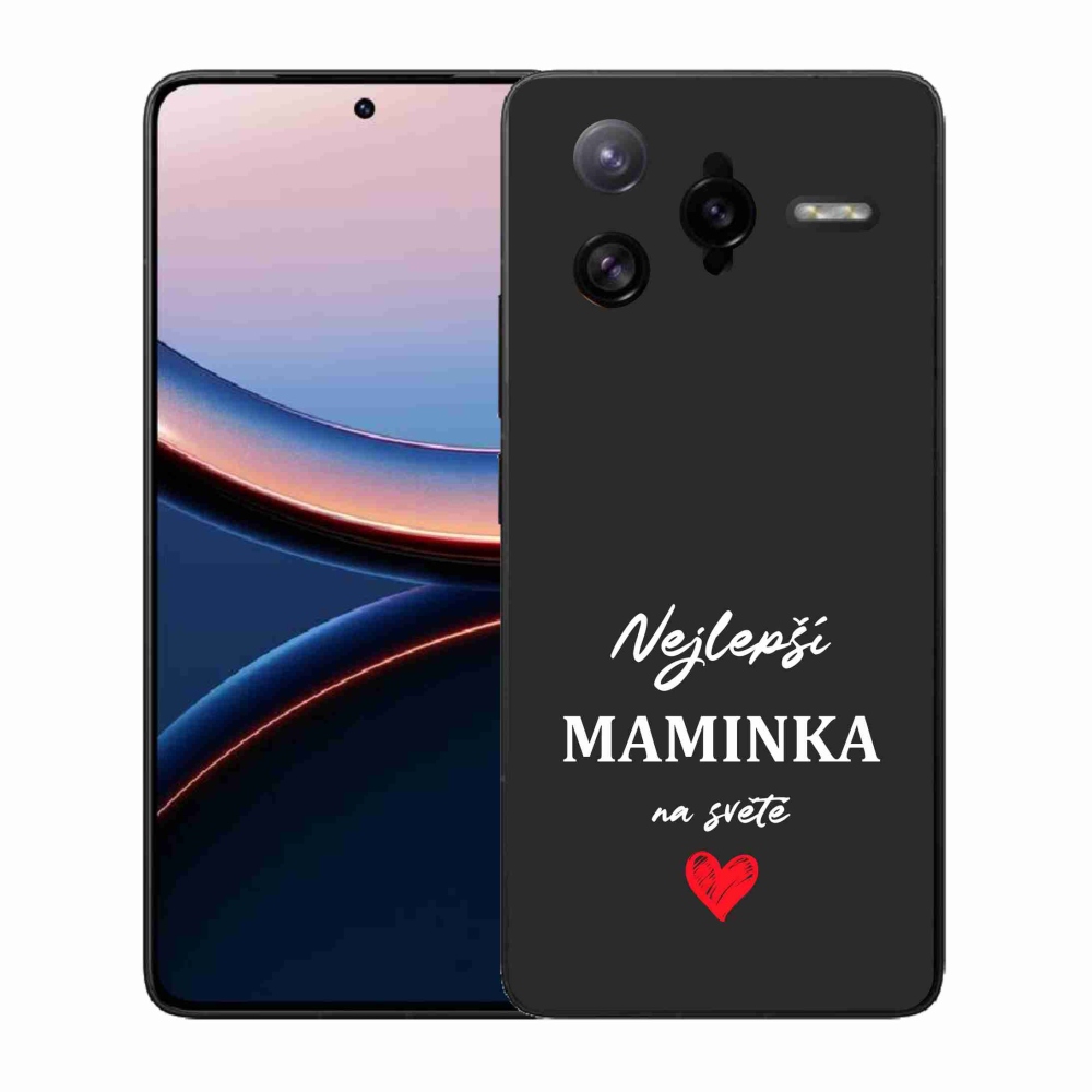 Gelový kryt mmCase na Xiaomi Poco F7 Ultra - nejlepší maminka 1 černé pozadí