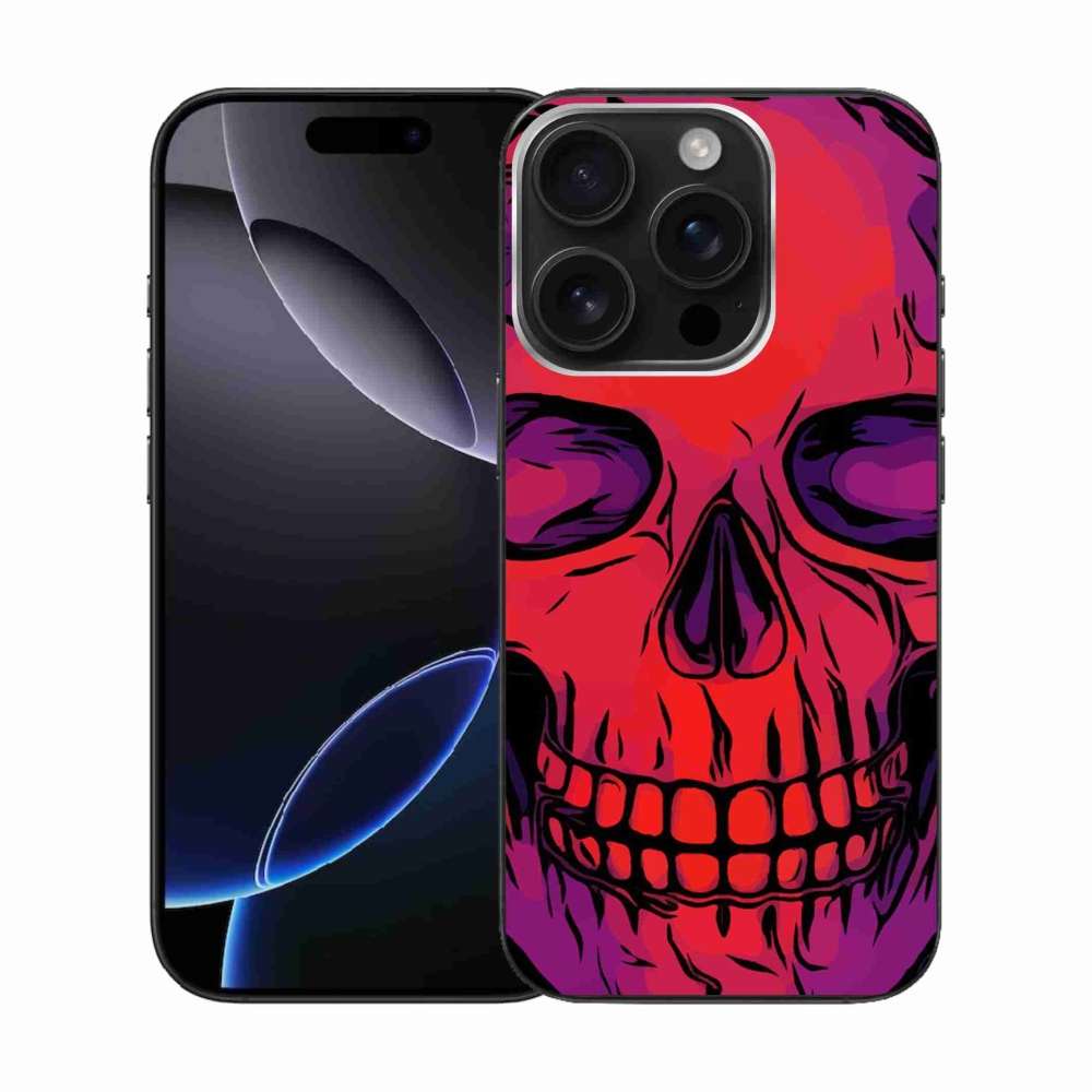 Gelový obal mmCase na iPhone 16 Pro - lebka