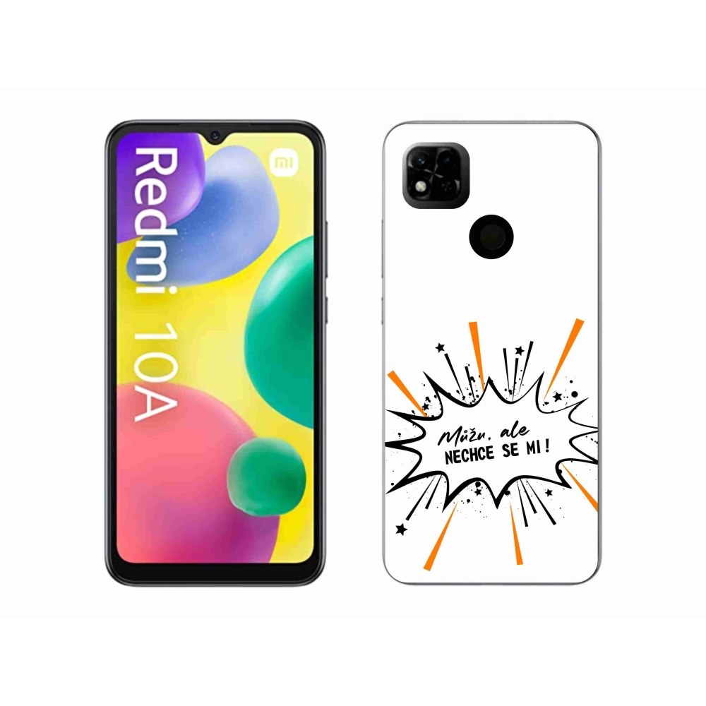 Gelový kryt mmCase na Xiaomi Redmi 10A - vtipný text 11 bílé pozadí