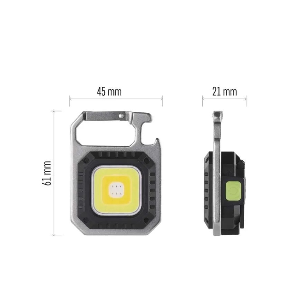 Nabíjecí mini LED svítilna – přívěšek, 750 lm