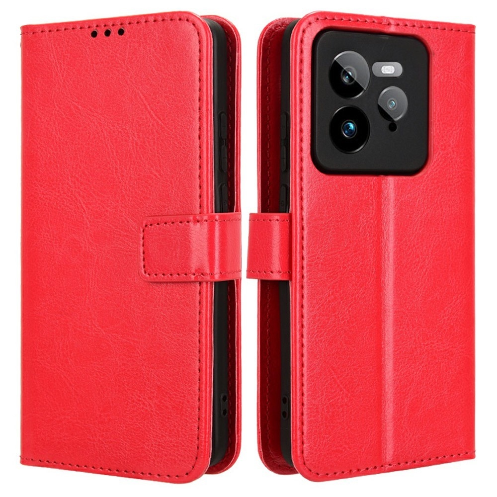 Crazy knížkové pouzdro na Realme GT 7 Pro 5G - červené