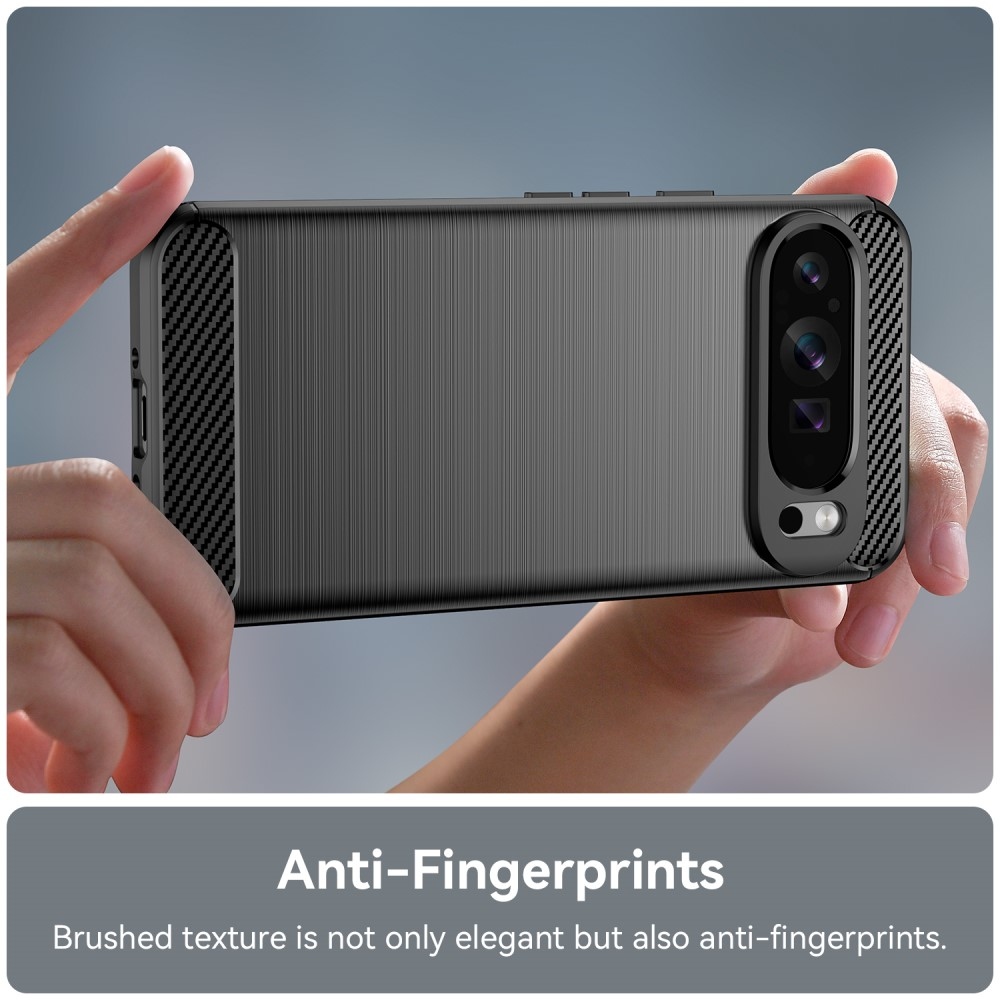 Carbon odolný gelový obal na Google Pixel 9 Pro XL - černý