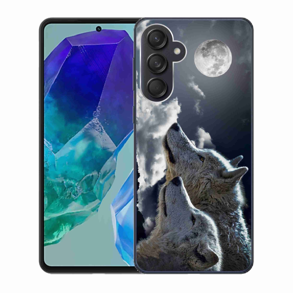 Gelový kryt mmCase na Samsung Galaxy M55 5G - vlci