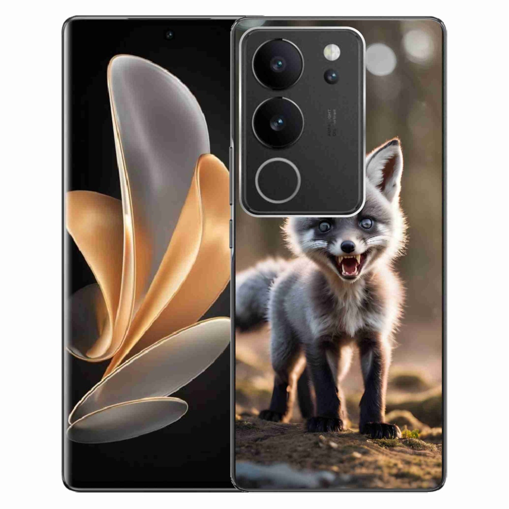 Gelový kryt mmCase na Vivo V29 5G - rozzuřená liška