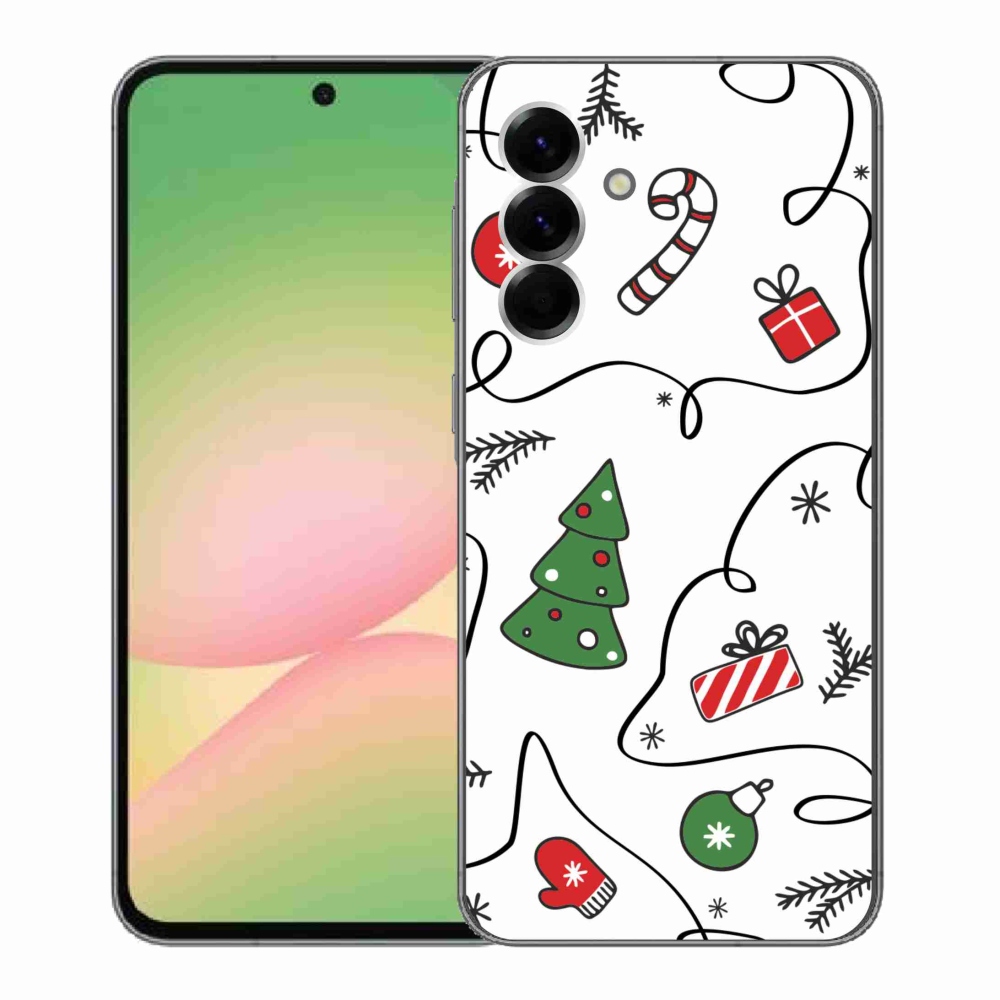 Gelový kryt mmCase na Samsung Galaxy A56 5G - vánoční motivy