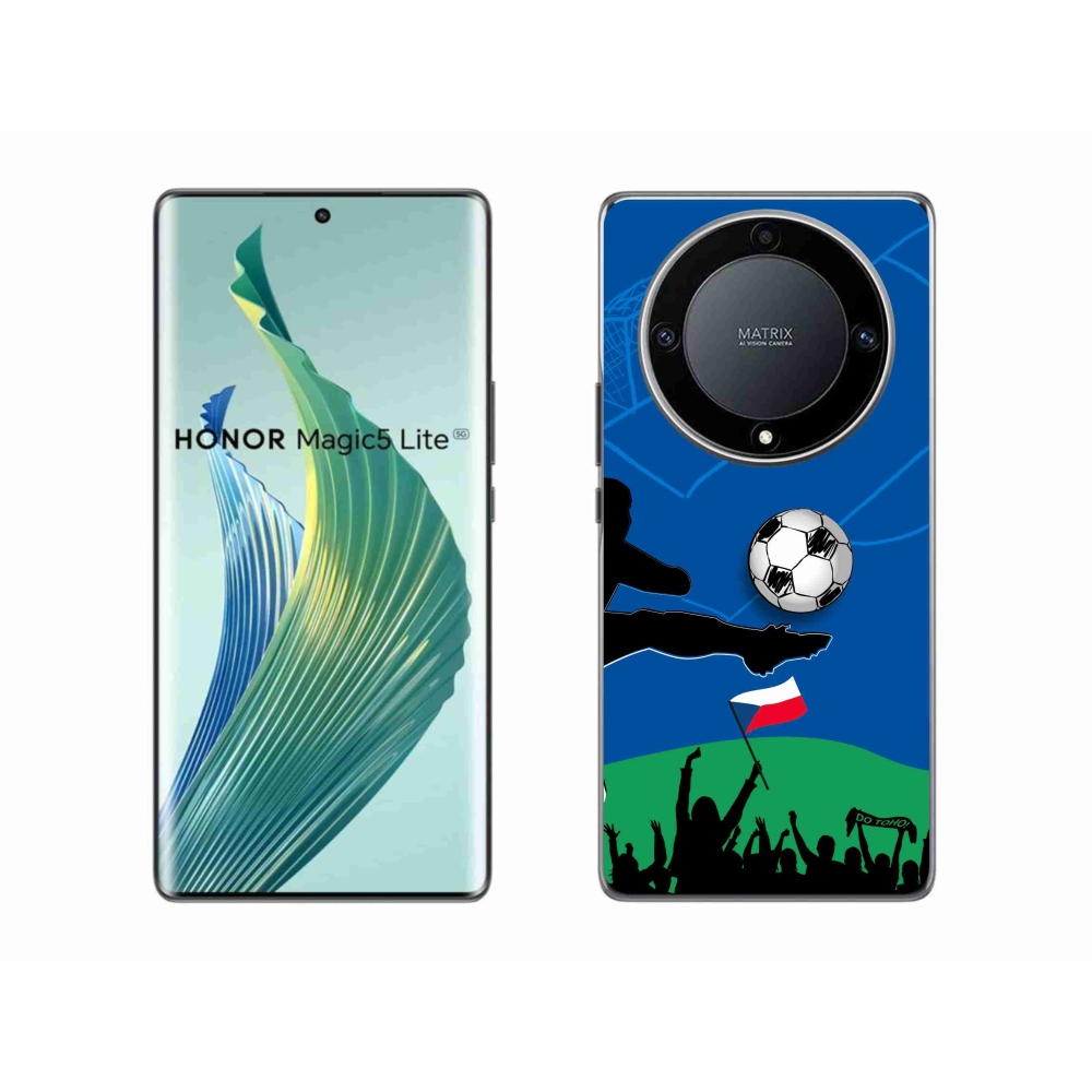 Gelový kryt mmCase na Honor Magic 5 Lite 5G - fanoušci fotbalu