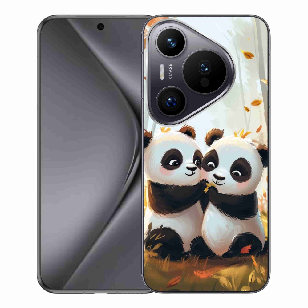 Gelový kryt mmCase na Huawei Pura 70 Pro - pandy