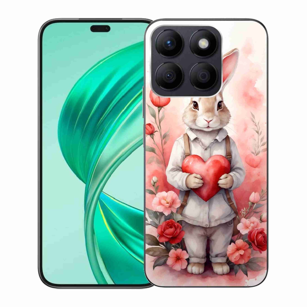 Gelový kryt mmCase na Honor X8b - zajíc se srdíčkem