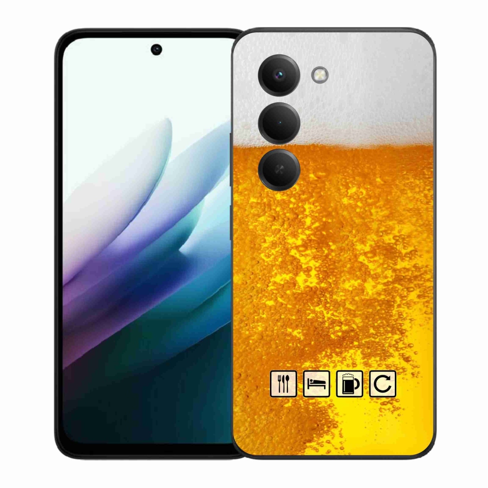 Gelový kryt mmCase na Xiaomi Redmi 15 4G/5G (171mm) - pivní motiv 3