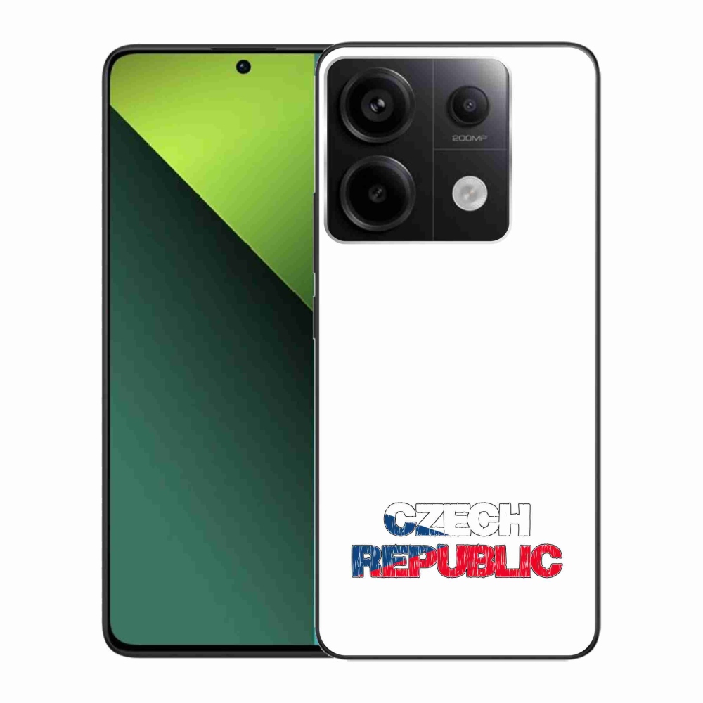 Gelový kryt mmCase na Xiaomi Redmi Note 13 Pro 5G/Poco X6 5G - Czech Republic bílé pozadí