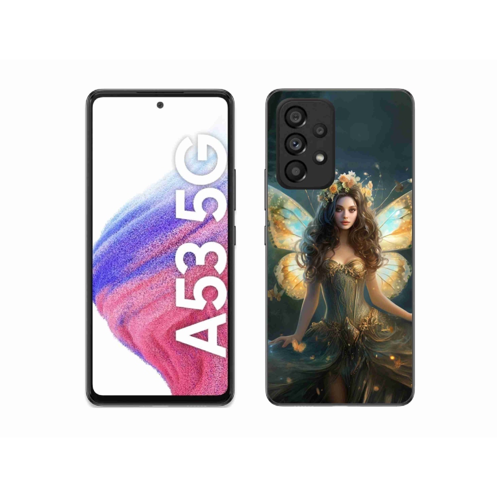 Gelový kryt mmCase na Samsung Galaxy A53 5G - motýlí žena