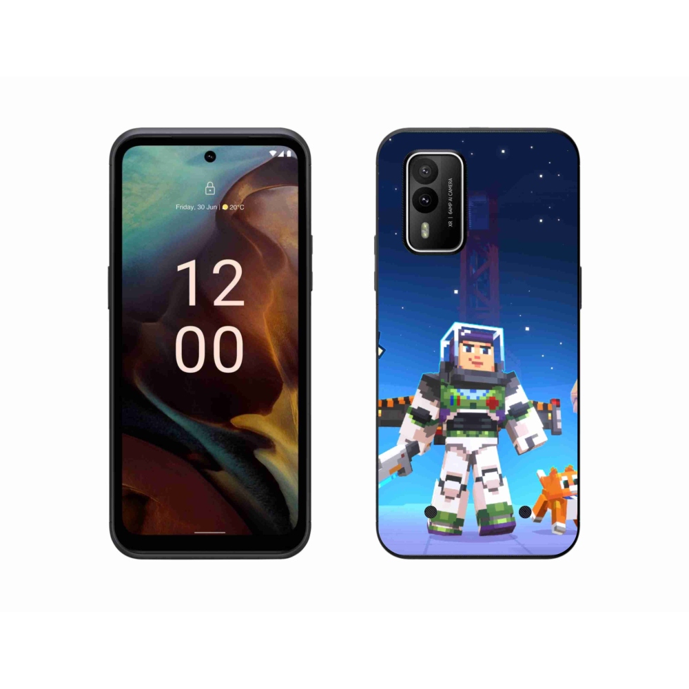 Gelový kryt mmCase na Nokia XR21 - minecraft 2