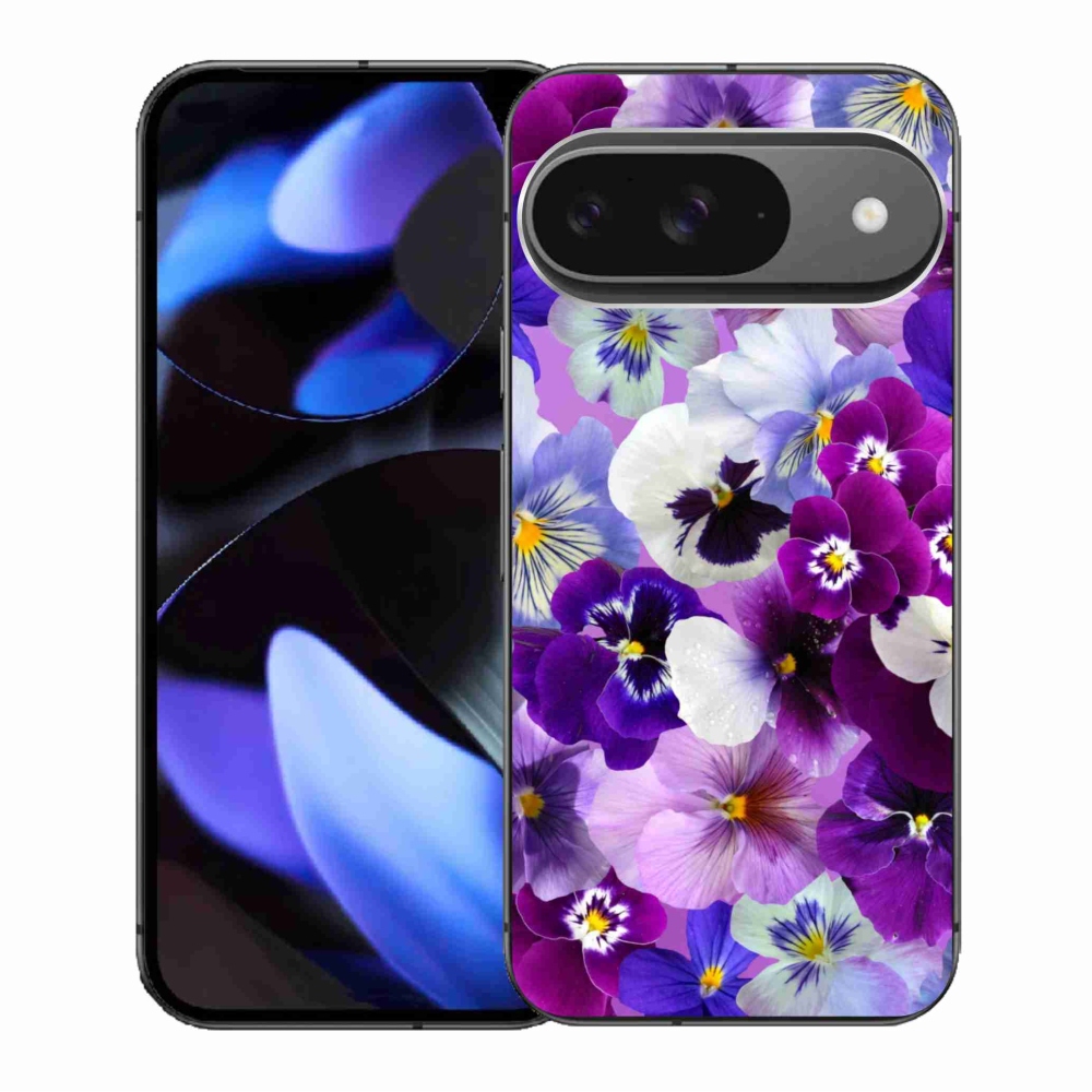 Gelový kryt mmCase na Google Pixel 9/9 Pro - květiny 9