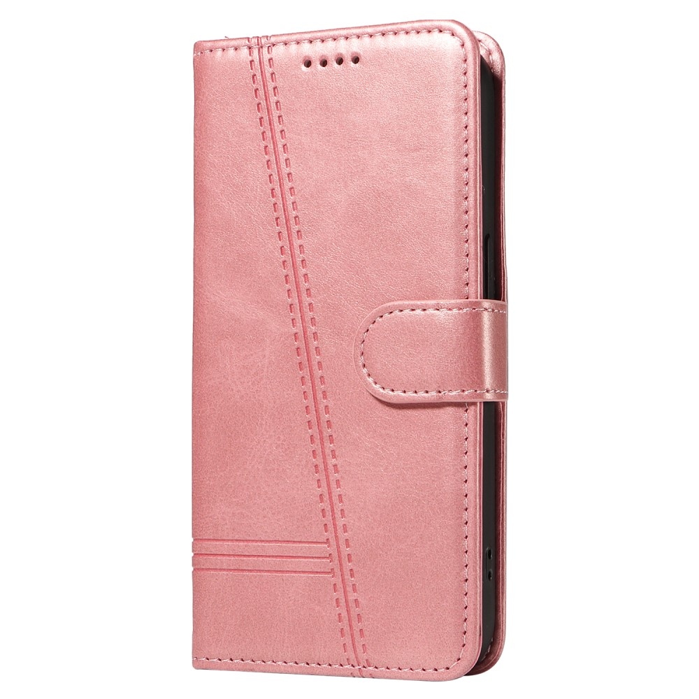 T-Shape knížkové pouzdro na Samsung Galaxy S24+/S25+ - růžovozlaté