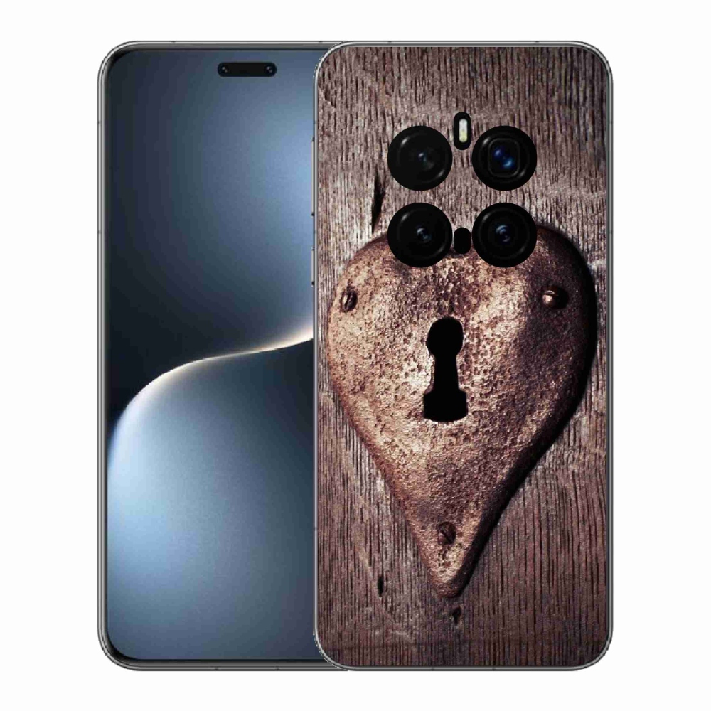 Gelový kryt mmCase na Honor Magic 7 Pro 5G - zámek ve tvaru srdce