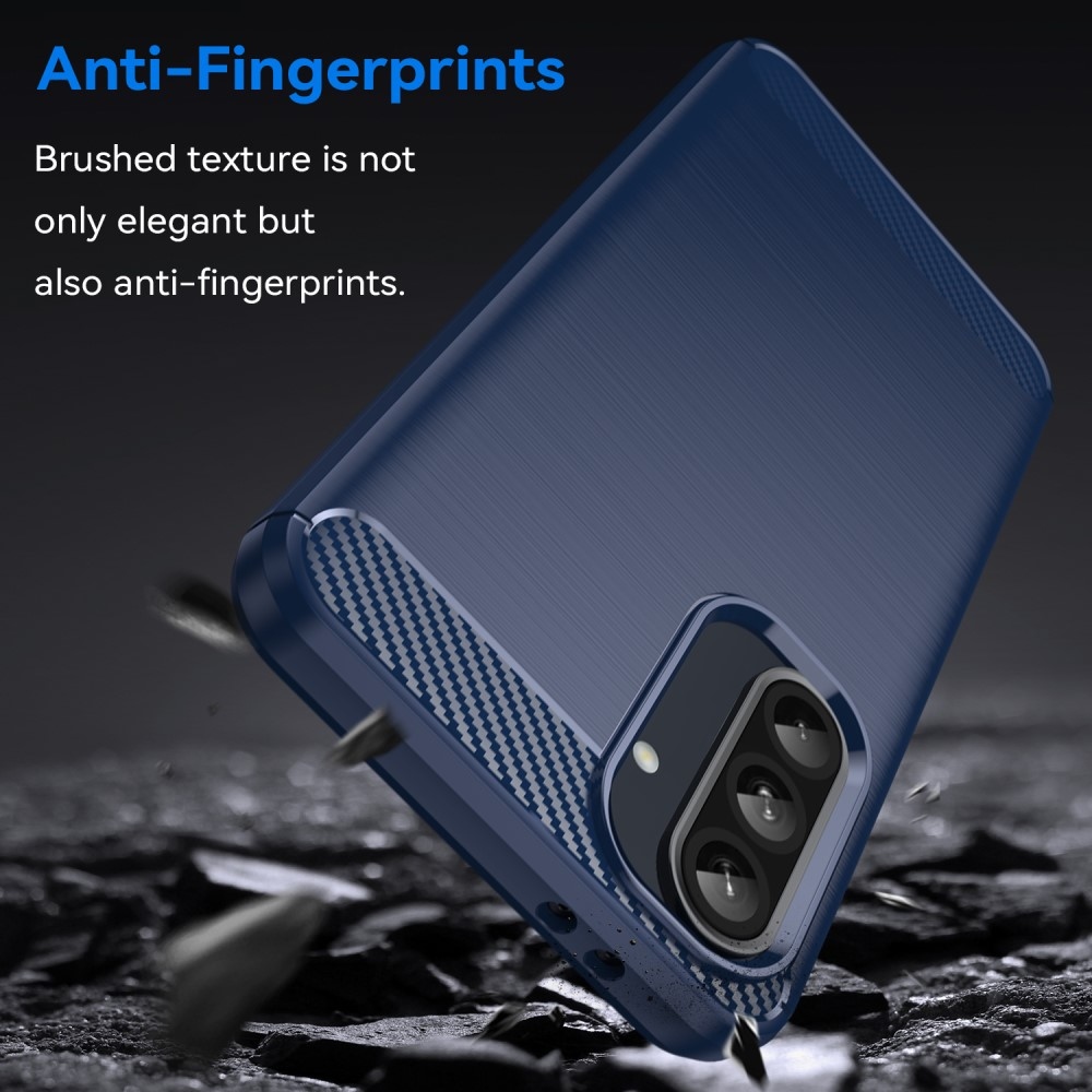 Carbon odolný gelový obal na Samsung Galaxy A36 5G/A56 5G - modrý